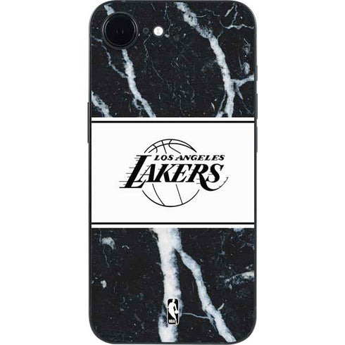 NBA Los Angeles Lakers Marble iPhone 16e Skin