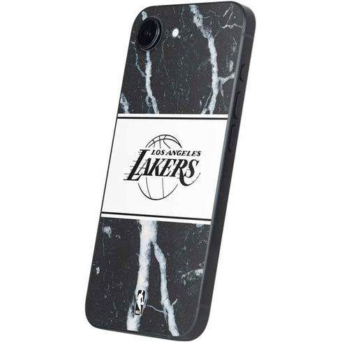 NBA Los Angeles Lakers Marble iPhone 16e Skin