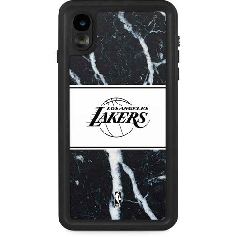 NBA Los Angeles Lakers Marble iPhone Cases