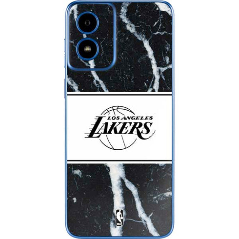 NBA Los Angeles Lakers Marble Moto G Play 4G (2024) Skin