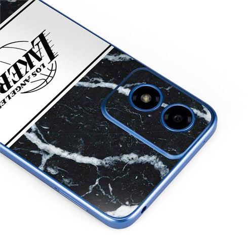 NBA Los Angeles Lakers Marble Moto G Play 4G (2024) Skin