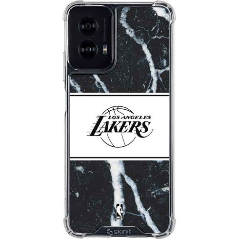 NBA Los Angeles Lakers Marble Moto G Power 5G (2024) Clear Case