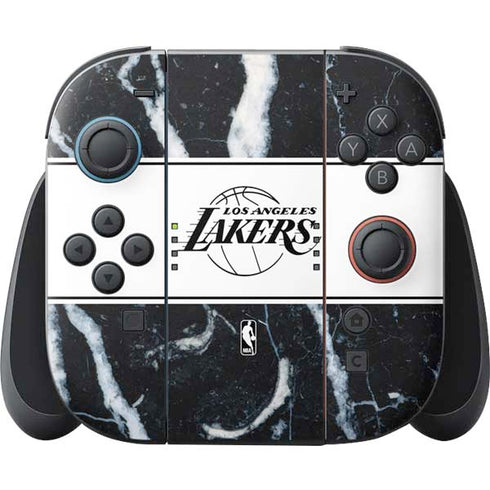 NBA Los Angeles Lakers Marble Nintendo Switch 2 (2025) Joy-Con Controller Skin