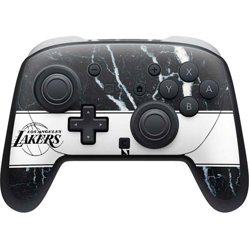 NBA Los Angeles Lakers Marble Nintendo Switch 2 (2025) Pro Controller Skin