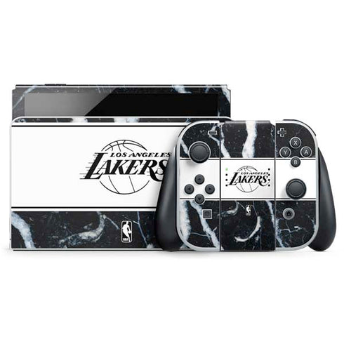 NBA Los Angeles Lakers Marble Nintendo Skins