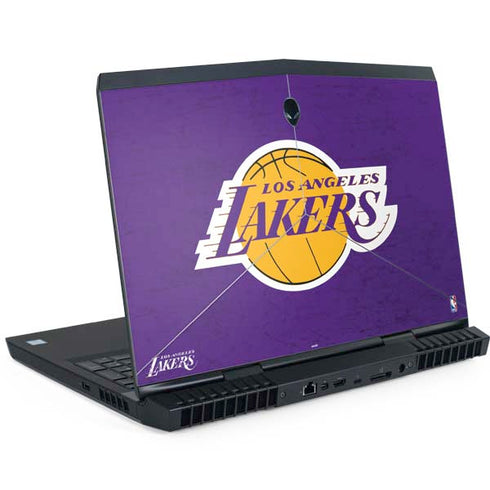 NBA Los Angeles Lakers Purple Primary Logo Dell Alienware Skin