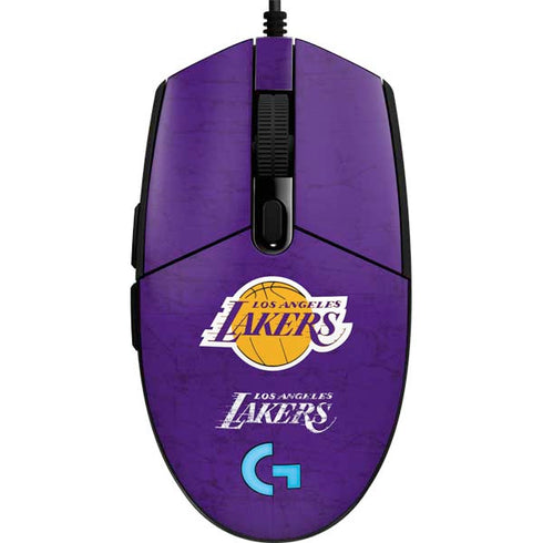 NBA Los Angeles Lakers Purple Primary Logo G203 Prodigy RGB Wired Gaming Mouse Skin