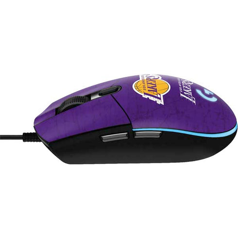 NBA Los Angeles Lakers Purple Primary Logo G203 Prodigy RGB Wired Gaming Mouse Skin