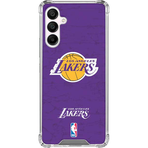 NBA Los Angeles Lakers Purple Primary Logo Galaxy A16 5G Clear Case