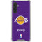 NBA Los Angeles Lakers Purple Primary Logo Galaxy A17 Clear Case