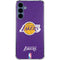 NBA Los Angeles Lakers Purple Primary Logo Galaxy A35 5G Clear Case