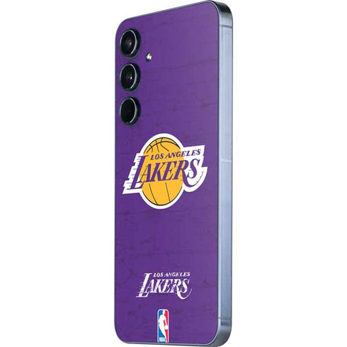 NBA Los Angeles Lakers Purple Primary Logo Galaxy A35 5G Skin