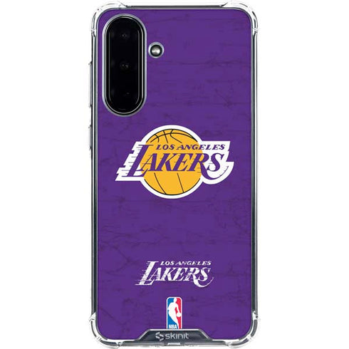 NBA Los Angeles Lakers Purple Primary Logo Galaxy A36 5G Clear Case