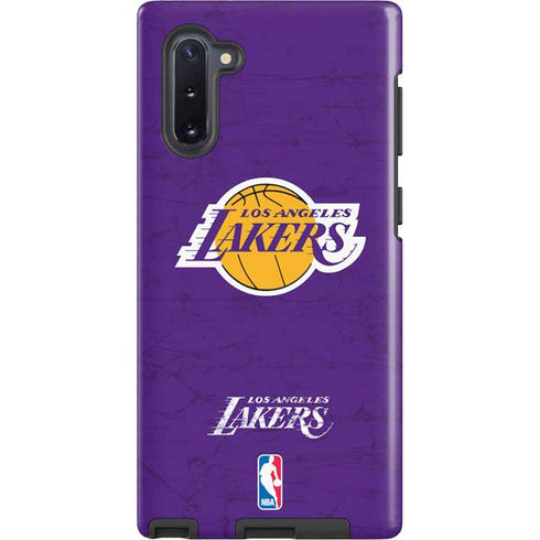 NBA Los Angeles Lakers Purple Primary Logo Galaxy Cases