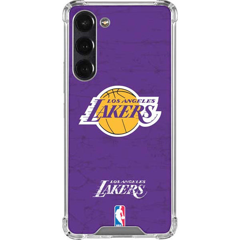 NBA Los Angeles Lakers Purple Primary Logo Galaxy S24 FE Clear Case