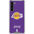 NBA Los Angeles Lakers Purple Primary Logo Galaxy S24 FE Clear Case