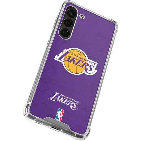 NBA Los Angeles Lakers Purple Primary Logo Galaxy S24 FE Clear Case