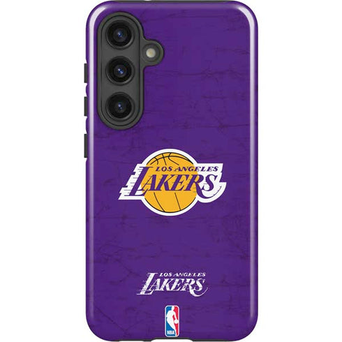 NBA Los Angeles Lakers Purple Primary Logo Galaxy S25 Impact Case