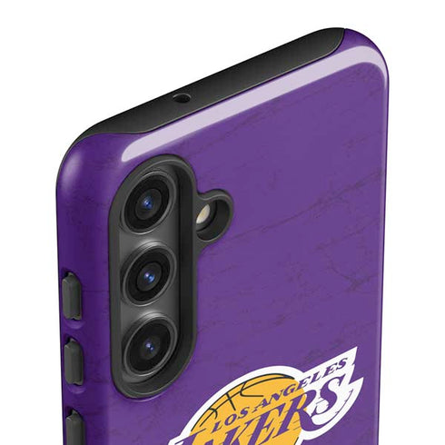 NBA Los Angeles Lakers Purple Primary Logo Galaxy S25 Impact Case
