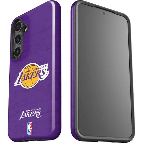 NBA Los Angeles Lakers Purple Primary Logo Galaxy S25 Impact Case