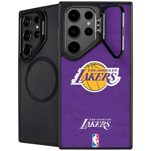 NBA Los Angeles Lakers Purple Primary Logo Galaxy S24 Ultra Kickstand Case