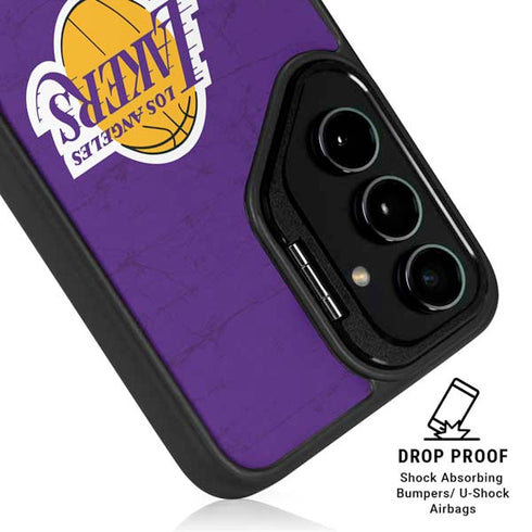 NBA Los Angeles Lakers Purple Primary Logo Galaxy S25 Ultra Kickstand Case