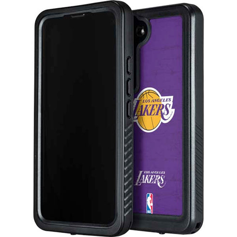 NBA Los Angeles Lakers Purple Primary Logo Galaxy S24 Waterproof Case