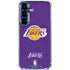 NBA Los Angeles Lakers Purple Primary Logo Galaxy S25 FE Clear Case