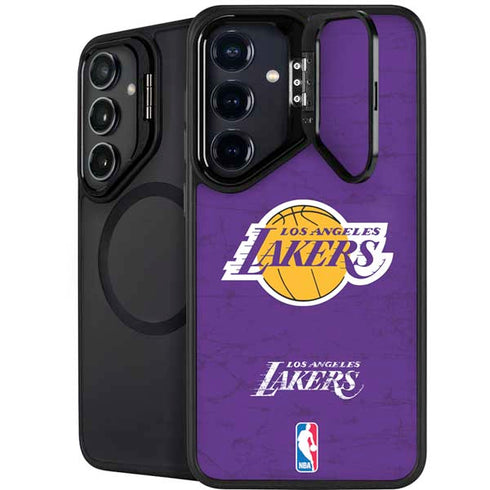 NBA Los Angeles Lakers Purple Primary Logo Galaxy S25 FE Kickstand Case