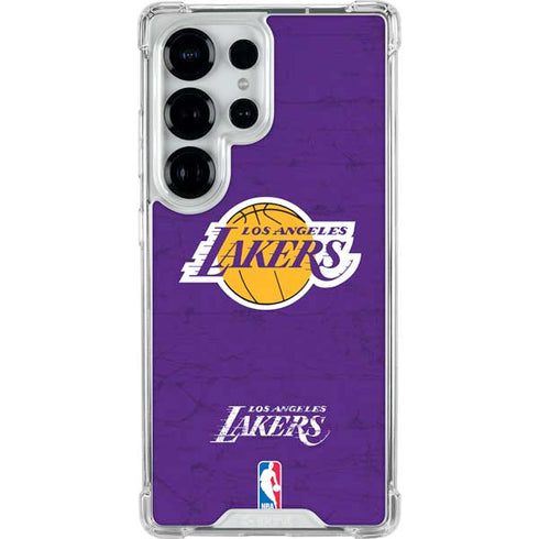 NBA Los Angeles Lakers Purple Primary Logo Galaxy S25 Ultra Clear Case