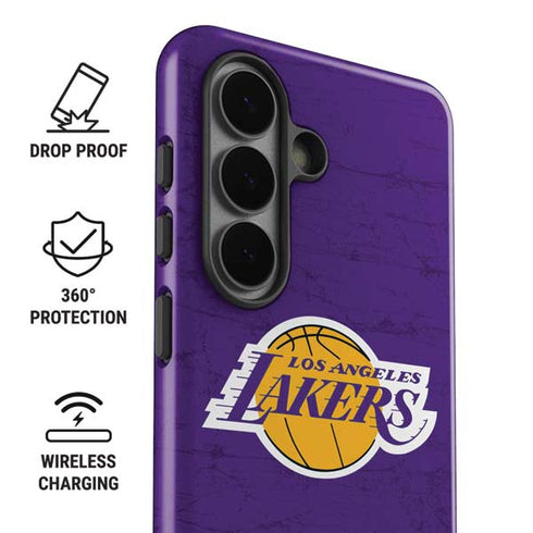 NBA Los Angeles Lakers Purple Primary Logo Galaxy S26 Impact Case
