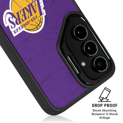 NBA Los Angeles Lakers Purple Primary Logo Galaxy S26 Kickstand Case