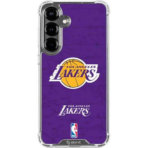 NBA Los Angeles Lakers Purple Primary Logo Galaxy S26 Plus Clear Case