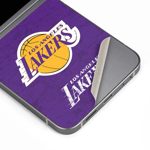 NBA Los Angeles Lakers Purple Primary Logo Galaxy Z Flip6 Skin