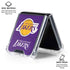 NBA Los Angeles Lakers Purple Primary Logo Galaxy Z Flip6 Clear Case