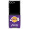 NBA Los Angeles Lakers Purple Primary Logo Galaxy Z Flip7 Clear Case