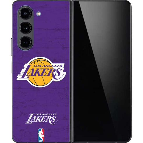 NBA Los Angeles Lakers Purple Primary Logo Galaxy Z Fold5 5G Skin