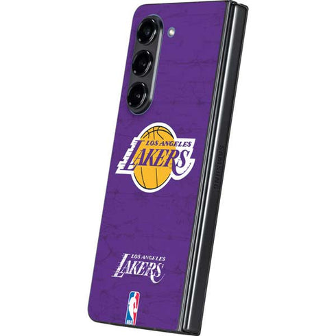 NBA Los Angeles Lakers Purple Primary Logo Galaxy Z Fold5 5G Skin