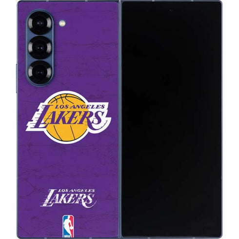 NBA Los Angeles Lakers Purple Primary Logo Galaxy Z Fold6 Skin