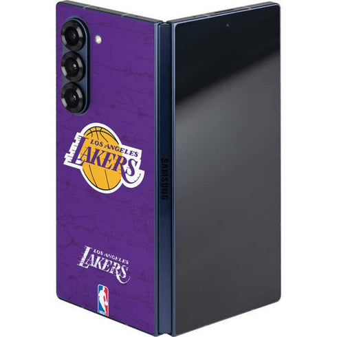 NBA Los Angeles Lakers Purple Primary Logo Galaxy Z Fold6 Skin