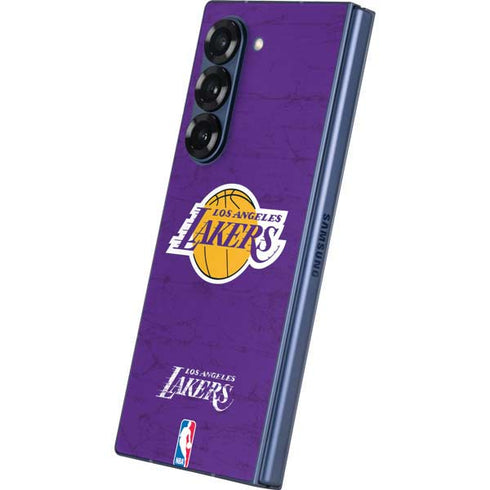 NBA Los Angeles Lakers Purple Primary Logo Galaxy Z Fold6 Skin