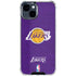 NBA Los Angeles Lakers Purple Primary Logo iPhone 15 Clear Case