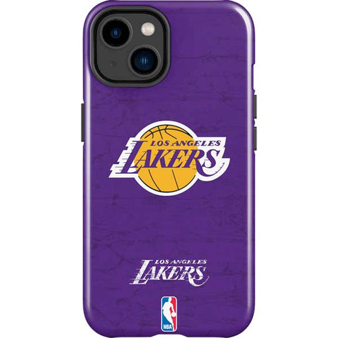 NBA Los Angeles Lakers Purple Primary Logo iPhone 15 Impact Case