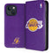 NBA Los Angeles Lakers Purple Primary Logo iPhone 15 Plus Folio Case