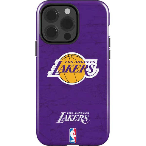 NBA Los Angeles Lakers Purple Primary Logo iPhone 15 Pro Impact Case