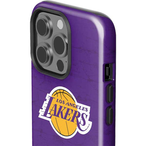 NBA Los Angeles Lakers Purple Primary Logo iPhone 15 Pro Impact Case