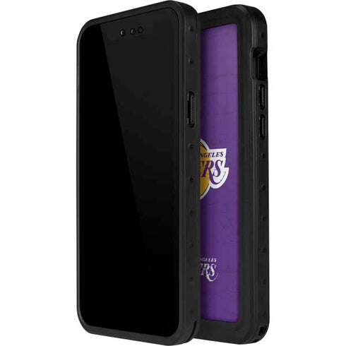 NBA Los Angeles Lakers Purple Primary Logo iPhone 15 Pro Waterproof Case