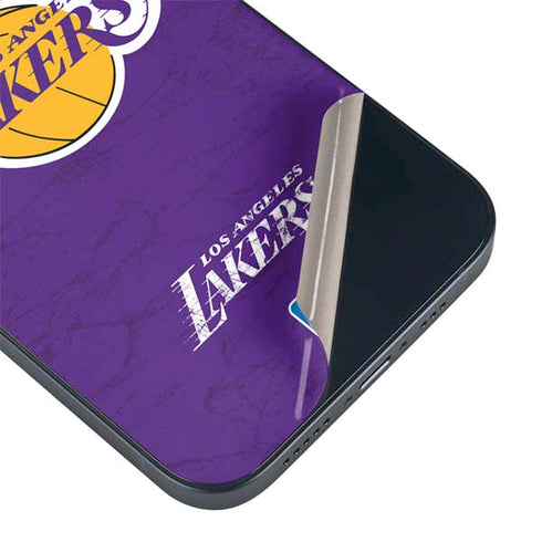 NBA Los Angeles Lakers Purple Primary Logo iPhone 15 Skin