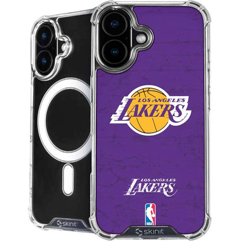 NBA Los Angeles Lakers Purple Primary Logo iPhone 16 MagSafe Case