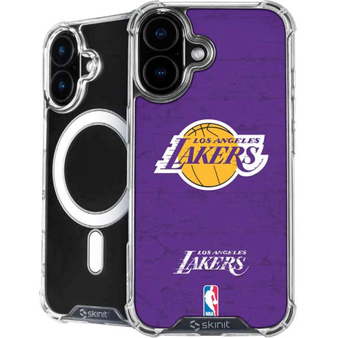 NBA Los Angeles Lakers Purple Primary Logo iPhone 16 Plus MagSafe Case